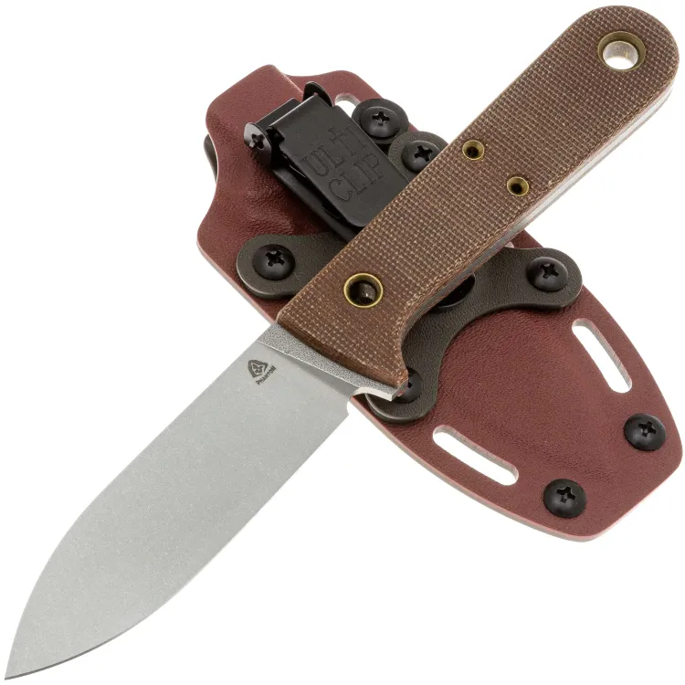 Нож PhantomTools Kephart сталь Cromax рукоять Natural canvas Micarta