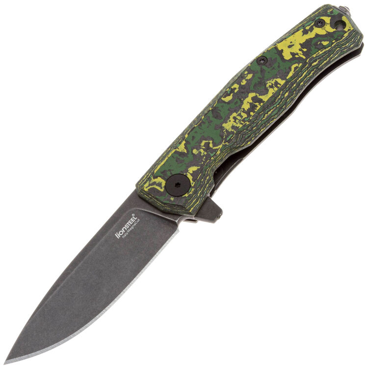 Нож Lion Steel Myto PVD stonewash сталь MagnaCut рукоять Toxis Stone FatCarbon/Titanium (MT01 MC TS)