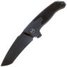 Нож WE Knife Press Check Tanto Blackwash сталь CPM-20CV рукоять Black Ti/Black G10 (WE20078A-1)