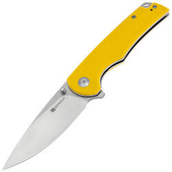 Нож Sencut Praktisk satin сталь 9Cr18MoV рукоять Yellow Coarse G10 (S24019-2)