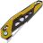 Нож SRM Mecha сталь D2 рукоять Black/Yellow G10