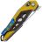 Нож SRM Mecha сталь D2 рукоять Black/Yellow G10