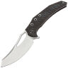 Нож We knife Epaulette satin сталь M390 рукоять Diamond Pattern Tiger stripe Titanium (WE24024-2)