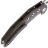Нож WE Knife Epaulette satin сталь M390 рукоять Diamond Pattern Tiger stripe Titanium (WE24024-2)