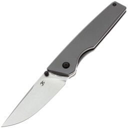 Нож Kansept Chimera stonewash сталь S35VN рукоять Gray Titanium