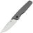 Нож Kansept Chimera stonewash сталь S35VN рукоять Gray Titanium