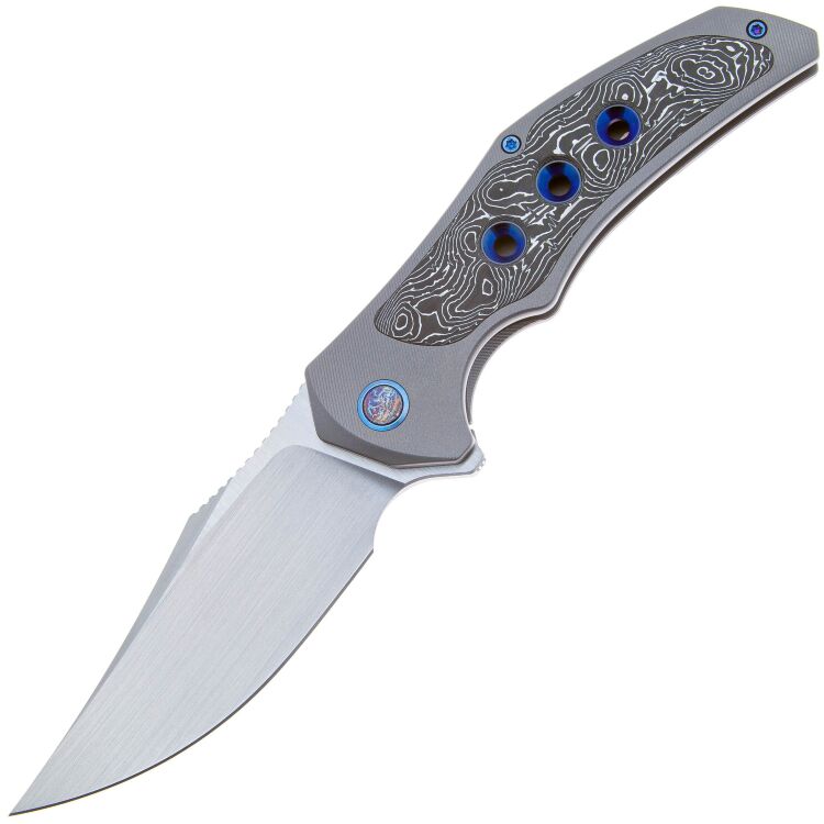 Нож WE Knife Magnetron satin сталь CPM-20CV рукоять Gray Ti/Aluminum Foil CF