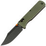 Нож Vosteed Vombat Bowie blackwash сталь M390 рукоять Olive Green Aluminum