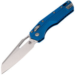 Нож Microtech MSI Ram-Lok stonewash сталь M390MK рукоять Blue Polymer (210T-10PMCBL)