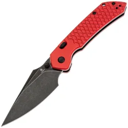 Нож Tenable Fenrir Top Liner Lock blackwash сталь Nitro-V рукоять Red Fishscale Aluminium