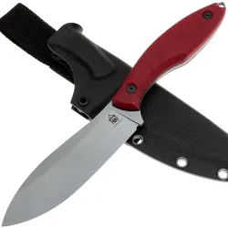 Нож Град Горький Канадец сталь AUS-10Co рукоять Burgundy Micarta