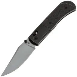 Нож Kizer Tycho Clip Point stonewash сталь M390 рукоять Titanium/Carbon Fiber