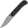 Нож Kizer Tycho Clip Point stonewash сталь M390 рукоять Titanium/Carbon Fiber