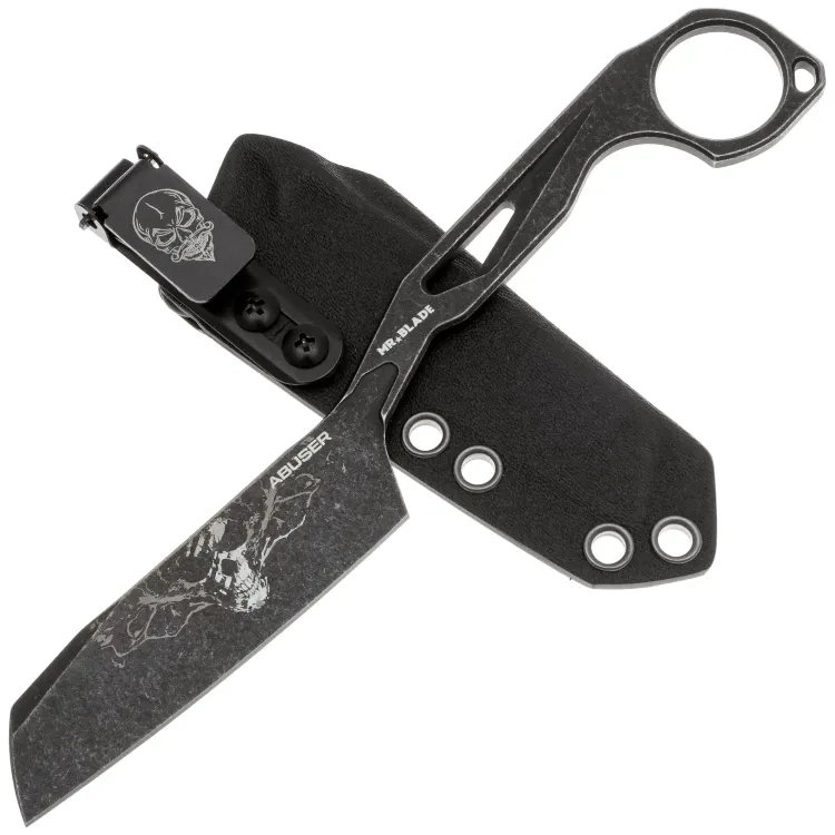 Нож Mr.Blade Abuser LE Ghost blackwash сталь AUS-8