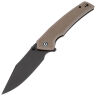 Нож CIVIVI Tranquil black сталь 14C28N рукоять Tan G10 (C23027-3)