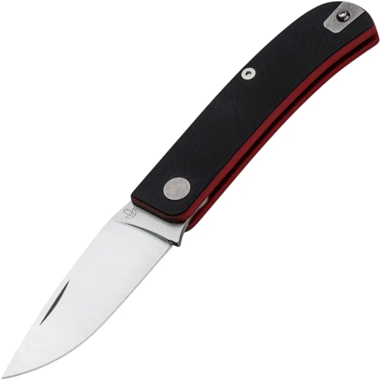 Нож Manly Wasp сталь 14C28N рукоять Black/Red G10