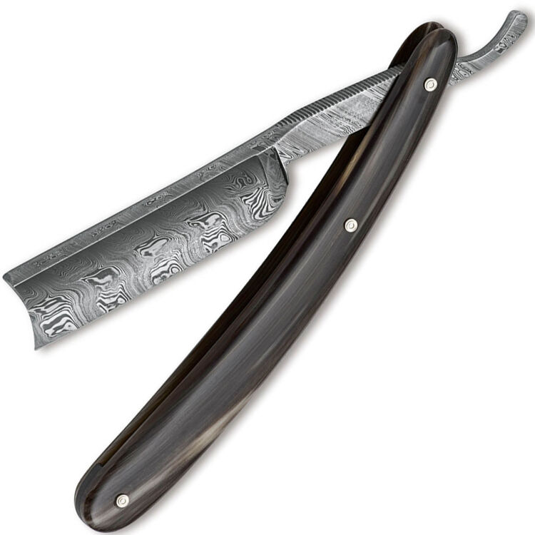 Опасная бритва Boker Spanish Point 6/8" Damascus рукоять Horn (140623DAM)