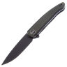 Нож We Knife Smooth Sentinel Blackwash сталь CPM-20CV рукоять Black Ti/Green Micarta (WE20043-4)