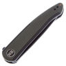 Нож We Knife Smooth Sentinel Blackwash сталь CPM-20CV рукоять Black Ti/Green Micarta (WE20043-4)