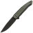 Нож WE Knife Smooth Sentinel Blackwash сталь CPM-20CV рукоять Black Ti/Green Micarta (WE20043-4)