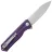 Нож Petrified Fish Forward stonewash сталь D2 рукоять Purple G10