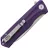 Нож Petrified Fish Forward stonewash сталь D2 рукоять Purple G10
