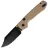 Нож Vosteed Raccoon TLL Bowie blackwash сталь 14C28N рукоять Sand G10