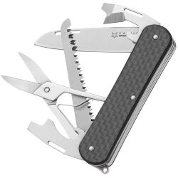Нож FOX Vulpis Multipurpose-5 сталь M390 рукоять Carbon Fiber (FX-VP130-SF5 CF)