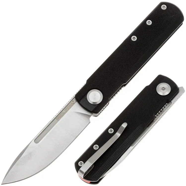 Нож Real Steel G-Drop satin сталь Nitro-X7 рукоять Black G10 (7802SB)