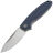 Нож Petrified Fish Terra satin сталь D2 рукоять Blue G10