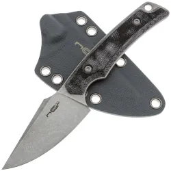 Нож N.C. Custom Shard stonewash сталь AUS-8 рукоять серая микарта