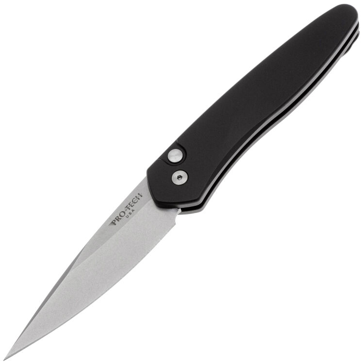 Нож Pro-Tech Newport Stonewash сталь S35VN рукоять Black Aluminium (3405)