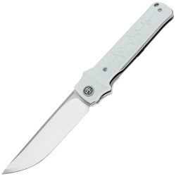 Нож Petrified Fish Tena satin сталь D2 рукоять White G10