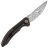 Нож We Knife Quixotic сталь Heimskringla Damasteel рукоять Black/Bronze Ti (WE21016-DS1)