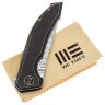 Нож We Knife Quixotic сталь Heimskringla Damasteel рукоять Black/Bronze Ti (WE21016-DS1)