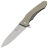 Нож Maxace Zealot 2.0 cталь K110 stonewashed рукоять Brown G10