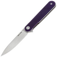 Нож Real Steel Iris Flipper satin сталь 12C27 рукоять Purple G10 (8061AP)