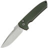 Нож Pro-Tech Rockeye stonewash сталь S35VN рукоять Green Aluminium (LG301 Green)