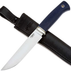 Нож Южный Крест Длинный Джек Эксперт сталь М390 рукоять мельхиор/микарта синяя (371.5356 М390)