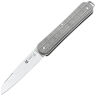 Нож FOX Vulpis 55 сталь M390 рукоять Grenade Pattern Gray Titanium (FX-VPGP130 Ti)