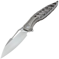 Нож Rike Knife Thor6 сталь M390 рукоять Plain Grey Titanium