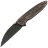 Нож WE knife Zenthra blackwash сталь M390 рукоять Titanium/Copper Foil CF (WE24021C-3)