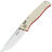 Нож SRM Medal stonewash сталь 10Cr15CoMoV рукоять Ivory G10 (255L-GT2)