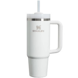 Термокружка Stanley Quencher H2.0 с трубочкой 0.88л белая (10-11912-083)