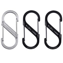 Карабин Nite Ize S-Biner Dual Carabiner #3 Black/Stainless 3 pack (SB3-A1-3R3)