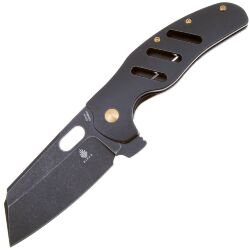 Нож Kizer C01c XL blackwash сталь S35VN рукоять Black Titanium