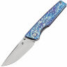 Нож Kansept Chimera stonewash сталь S35VN рукоять Lightning Strike Titanium