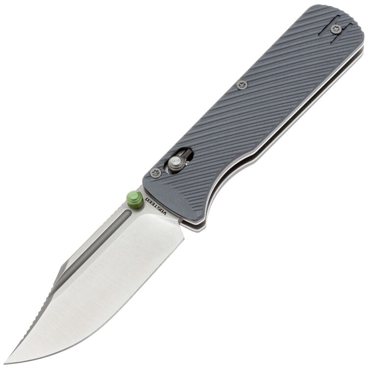 Нож Vosteed Vombat Bowie satin сталь M390 рукоять Gray Aluminum