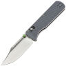 Нож Vosteed Vombat Bowie satin сталь M390 рукоять Gray Aluminum