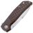 Нож MKM Maximo stonewash сталь M390 рукоять Burgundy Micarta/Ti (MM-BUCT)